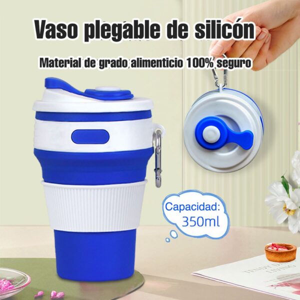 Vaso Termico Para Cafe Silicón Plegable Termo Reutilizable - Material Seguro - Innovalov