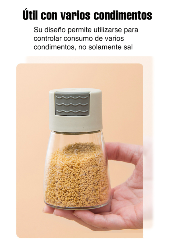 Saleros de Vidrio Pimentero Dispensador 0.5g 4 pzs Cocina - Usos - Innovalov